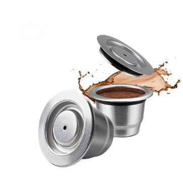 Reusable stainless steel coffee capsules for Nespresso