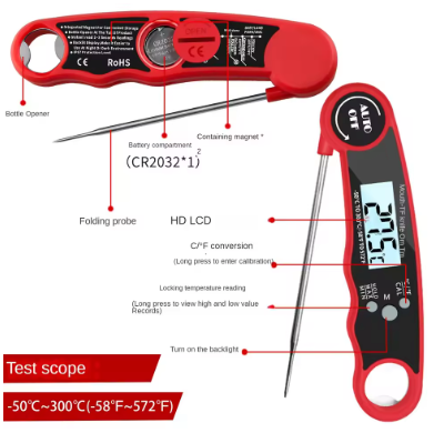 TP700 Digital Wireless Food Thermometer – Remote Oven & BBQ Probe with Timer