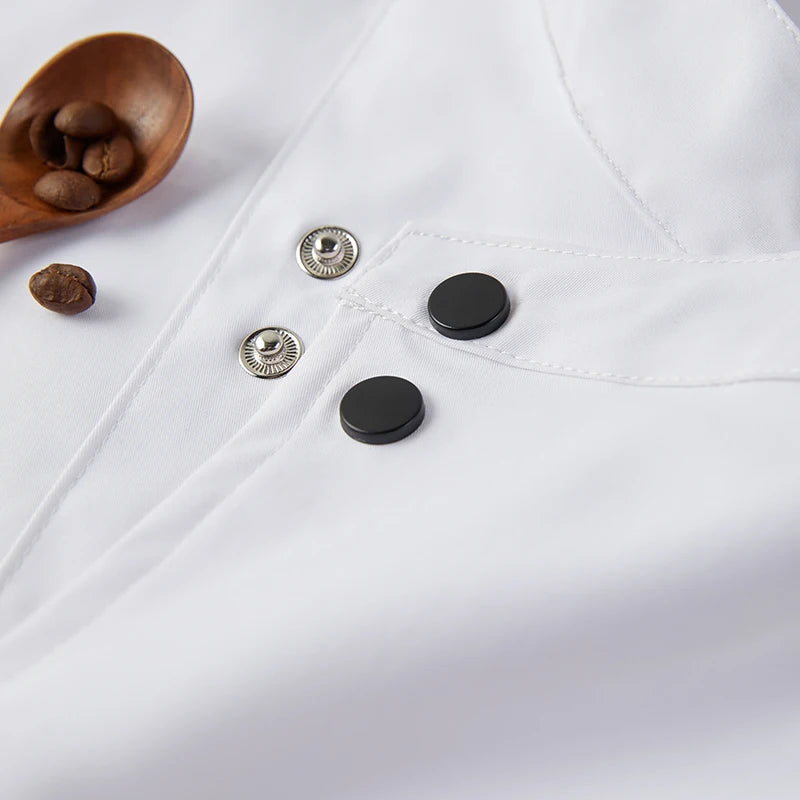 FlexChef stretch twill short sleeve chef jacket – view 3