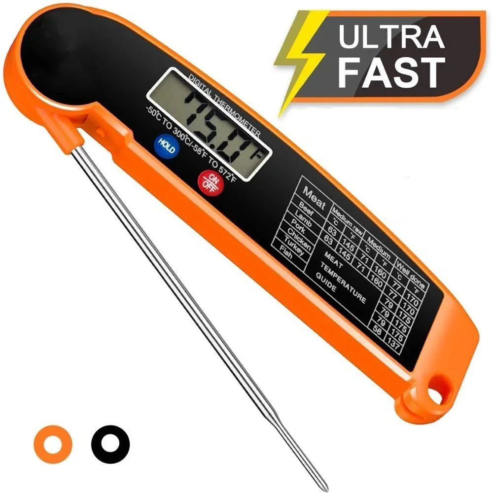 Digital Kitchen Food Thermometer – Meat, Water & Milk Probe for BBQ & Cooking