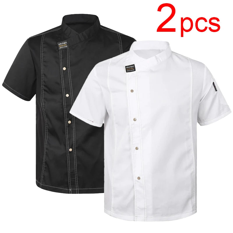 ClassicChef men's twill chef jacket, professional kitchen uniform – view 8