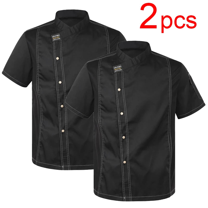ClassicChef men's twill chef jacket, professional kitchen uniform – view 12