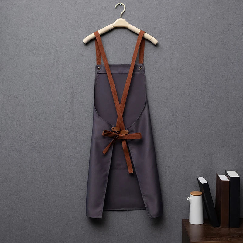 CraftApron canvas bib chef apron with pockets – view 3
