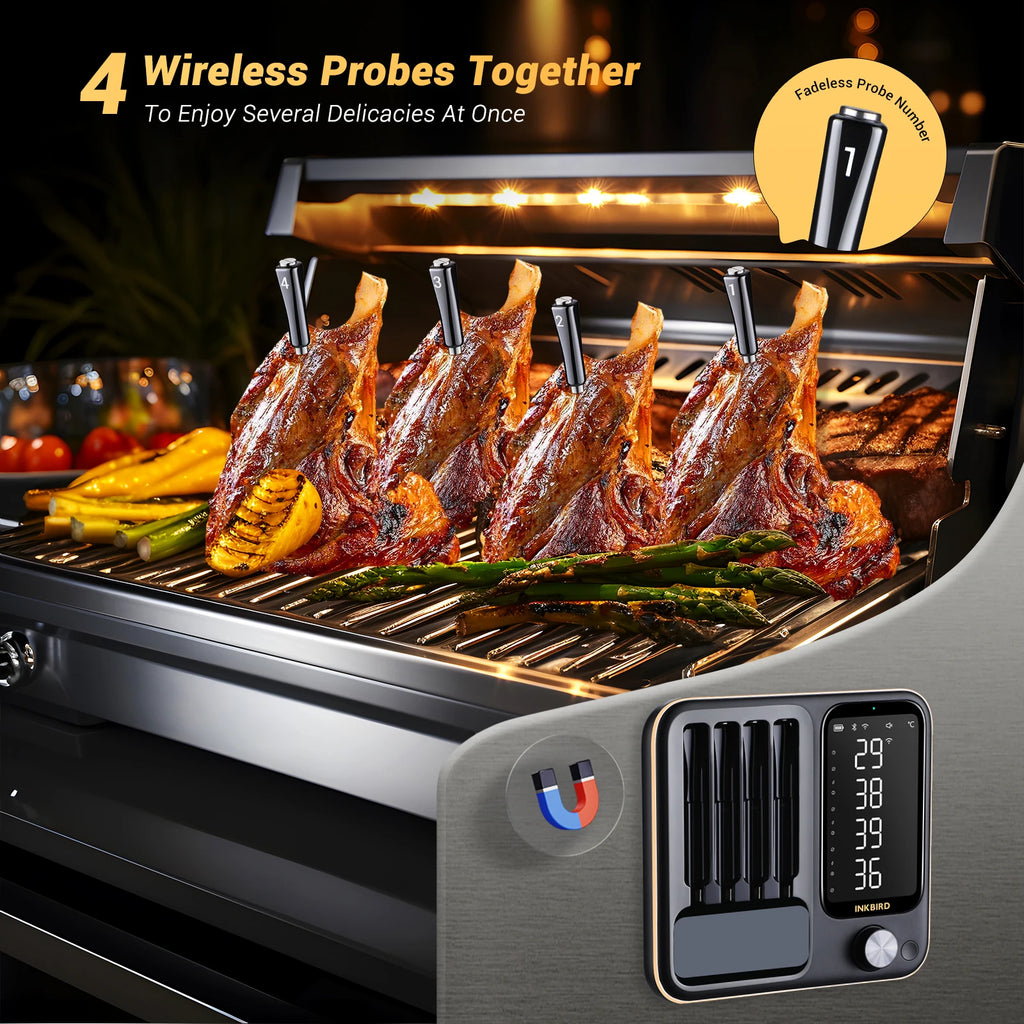 INKBIRD wireless waterproof meat thermometer for BBQ and grill – view 5