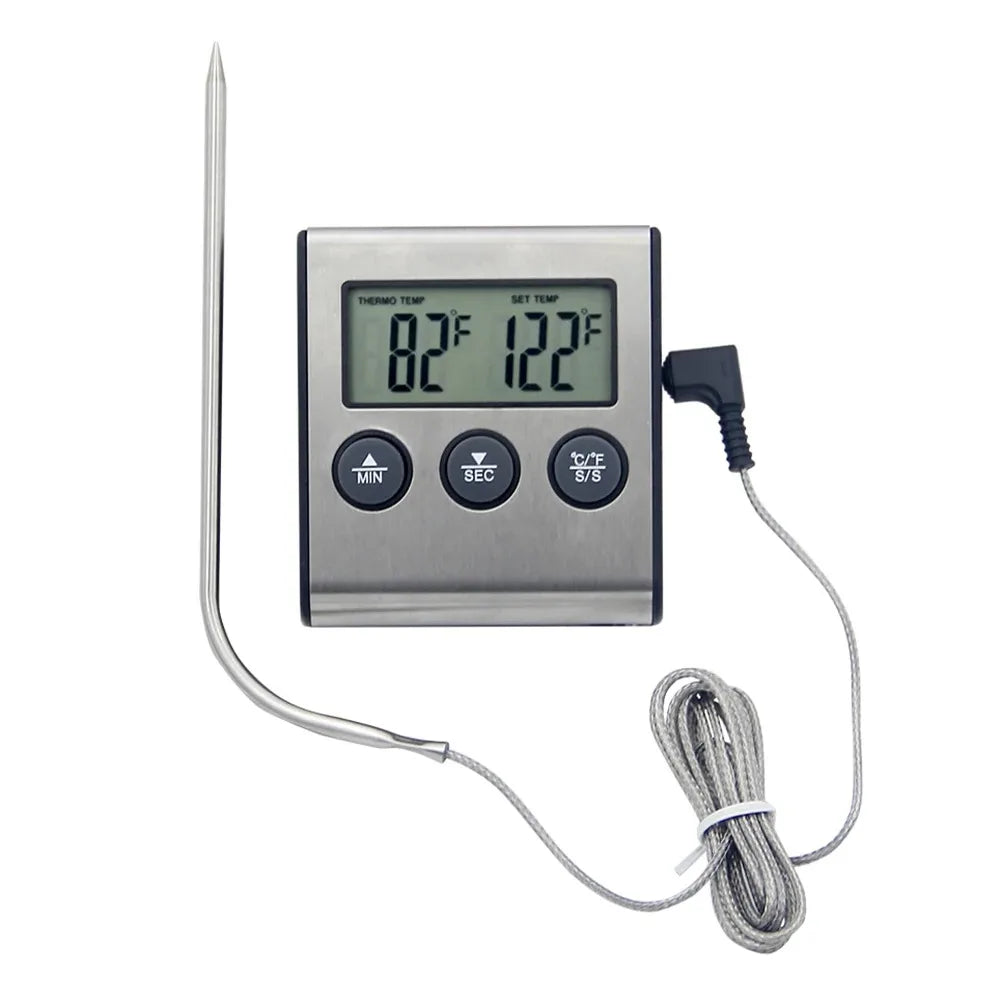Digital cooking thermometer with probe for oven BBQ and grill – view 6