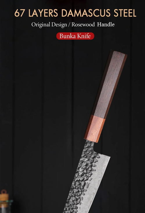 6-inch Damascus Kiritsuke Bunka knife – view 2