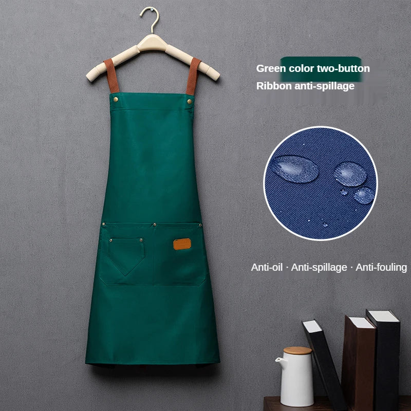 CraftApron canvas bib chef apron with pockets – view 15