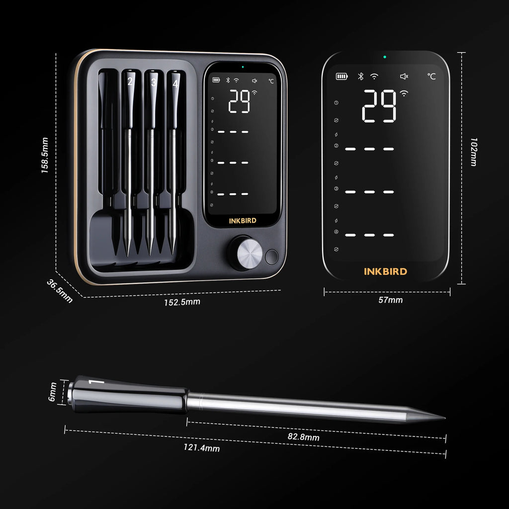 INKBIRD wireless waterproof meat thermometer for BBQ and grill – view 4