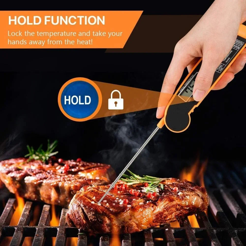 Digital Kitchen Food Thermometer – Meat, Water & Milk Probe for BBQ & Cooking