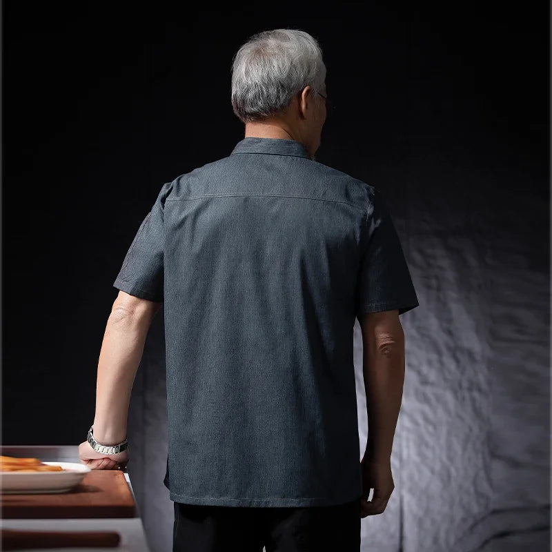ClassicChef men's twill chef jacket, professional kitchen uniform – view 2