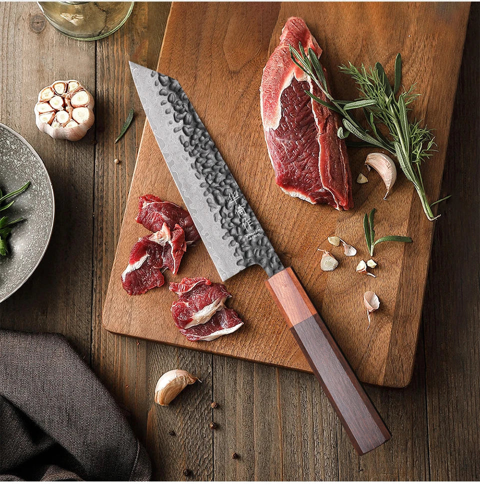 Kiritsuke Bunka Knife | Damascus Steel Japanese Style