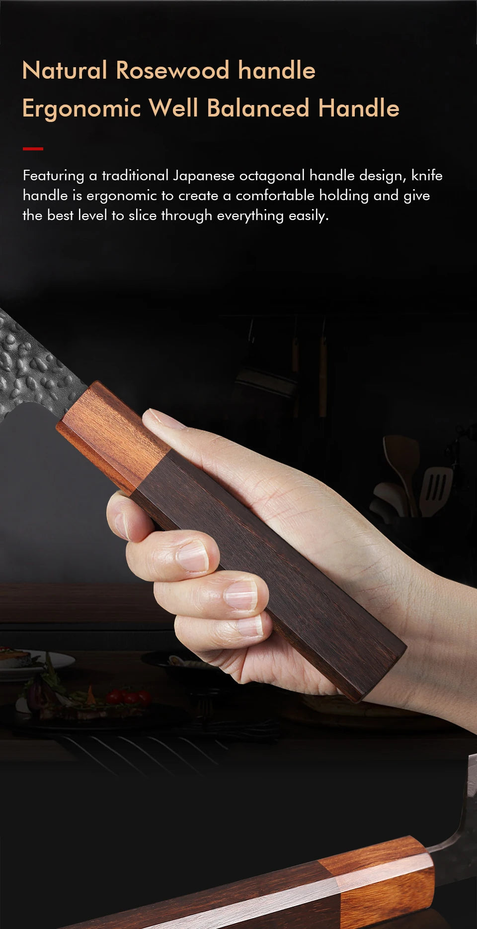 Kiritsuke Bunka Knife | Damascus Steel Japanese Style