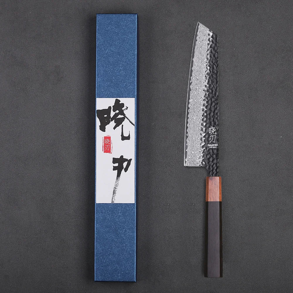Kiritsuke Chef Knife – VG10 Damascus Steel Professional Kitchen Cleaver