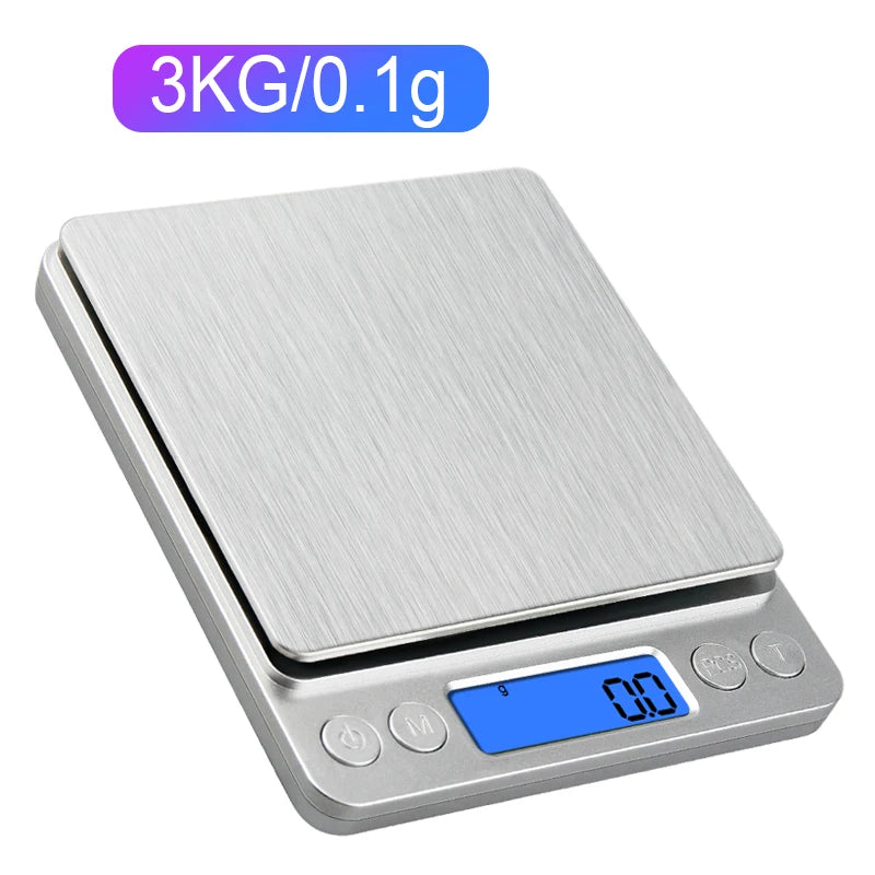 Digital Precision Scale 0.01g – Portable Mini Scale for Jewelry, Kitchen & Food (500g / 3kg)