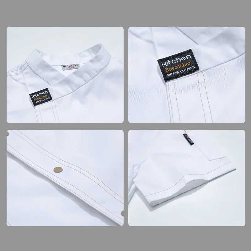 ClassicChef men's twill chef jacket, professional kitchen uniform – view 5