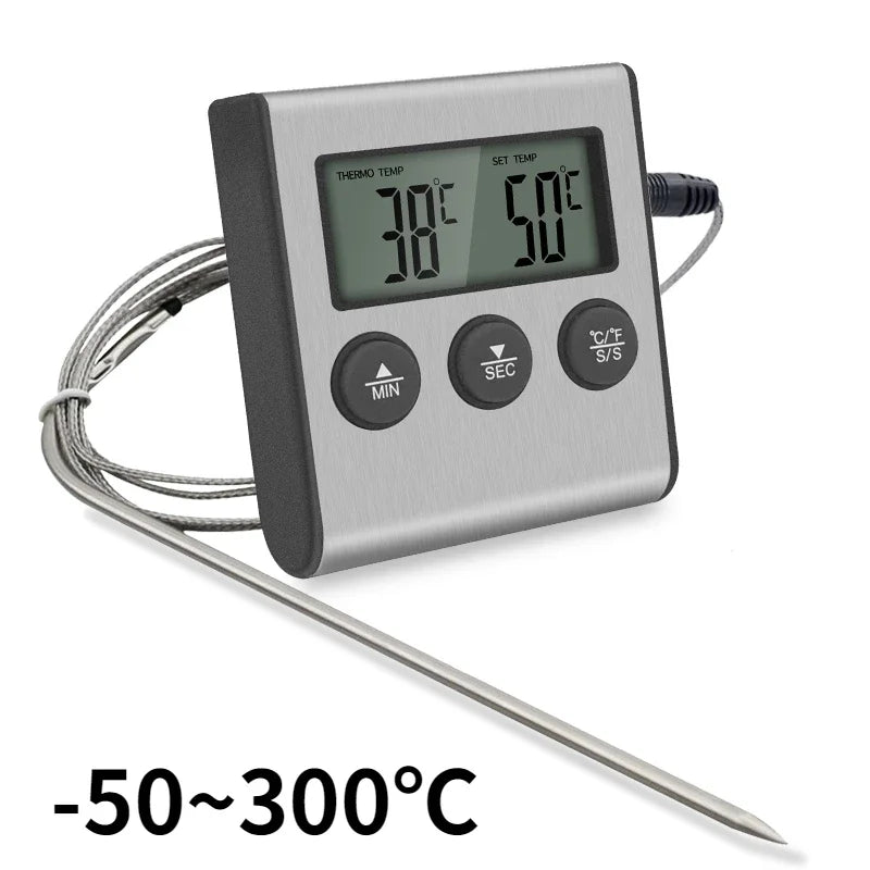 TP700 Digital Wireless Food Thermometer – Remote Oven & BBQ Probe with Timer
