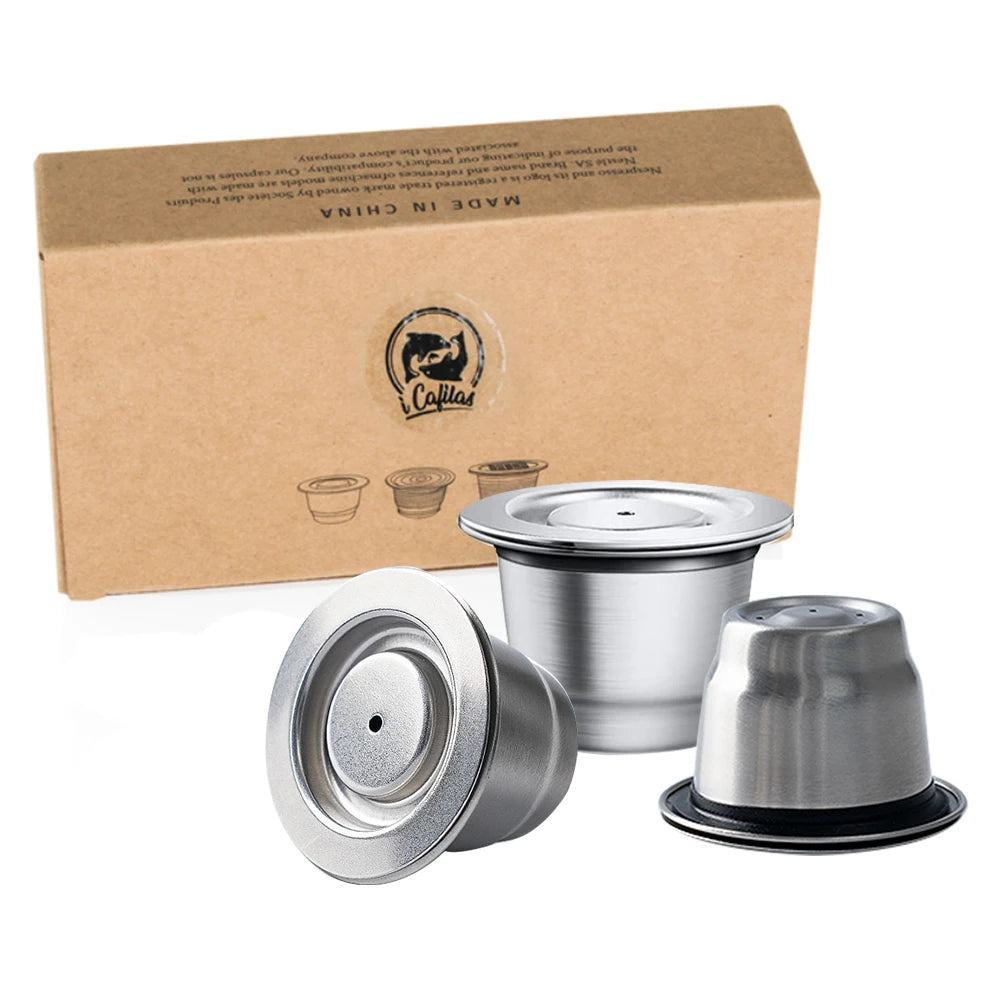 Reusable Stainless Steel Coffee Capsule for Nespresso Original – Refillable Espresso Coffee Pod