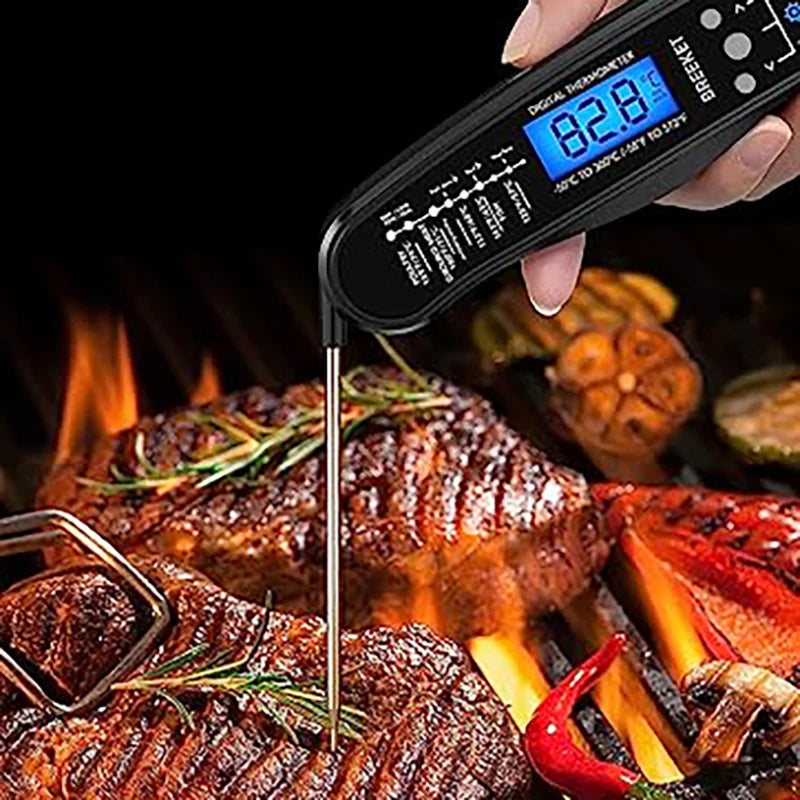 Digital Kitchen Food Thermometer – Dual Probe BBQ & Meat Thermometer with Backlight