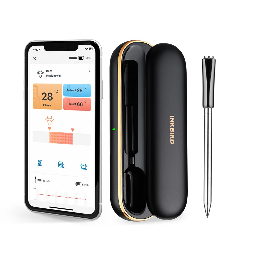 INKBIRD wireless waterproof meat thermometer for BBQ and grill – view 6