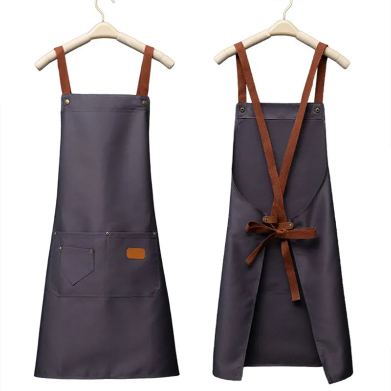 CraftApron canvas bib chef apron with pockets