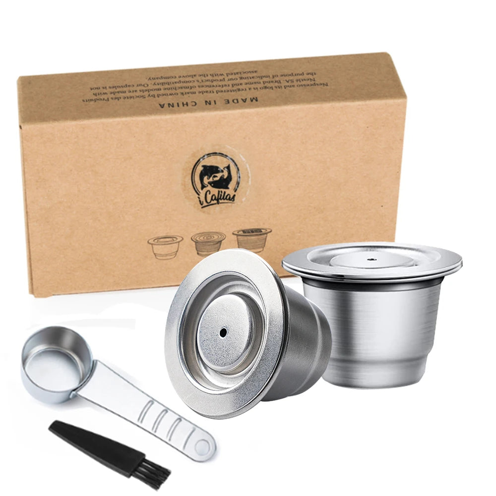 Reusable Stainless Steel Coffee Capsule for Nespresso Original – Refillable Espresso Coffee Pod