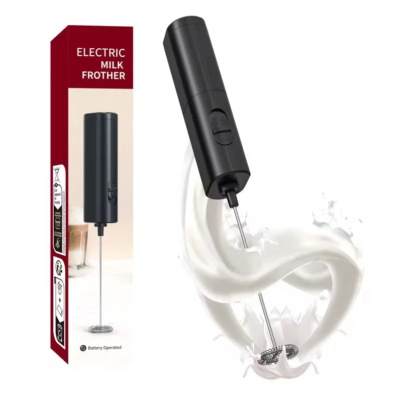 Handheld Milk Frother & Drink Mixer – Electric Foam Maker for Lattes and Eggs