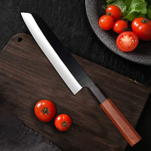 8-inch Japanese-style Kiritsuke chef knife with rosewood handle – view 2