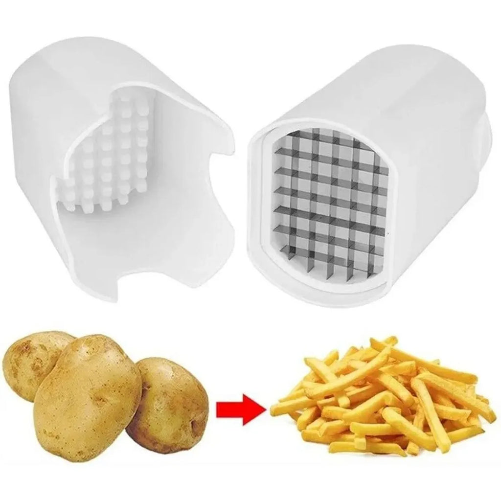 French Fry Cutter & Vegetable Shredder – Manual Dicing Tool for Potatoes and Vegetables