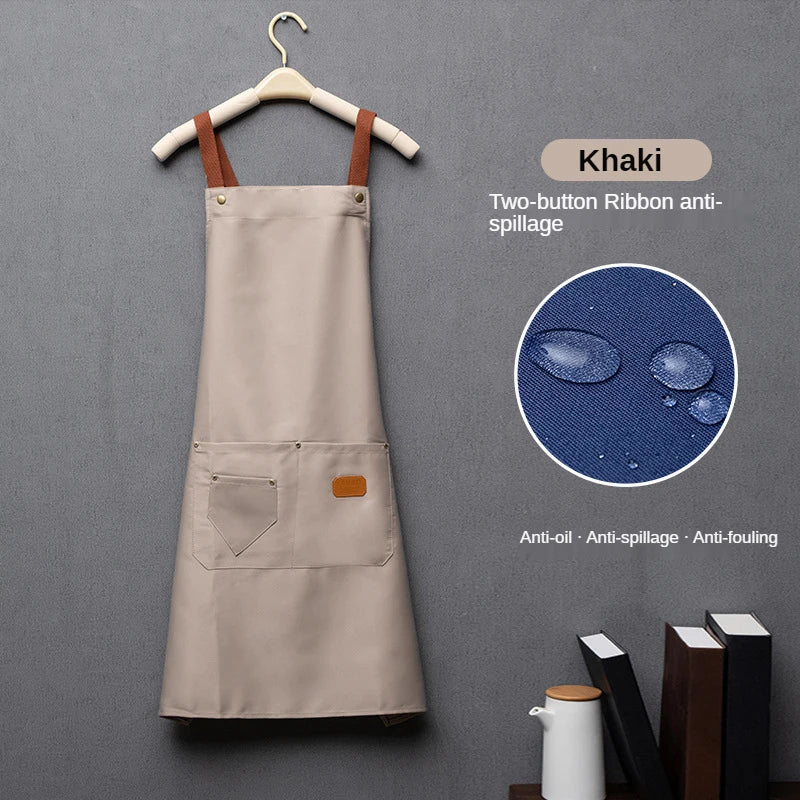CraftApron canvas bib chef apron with pockets – view 13