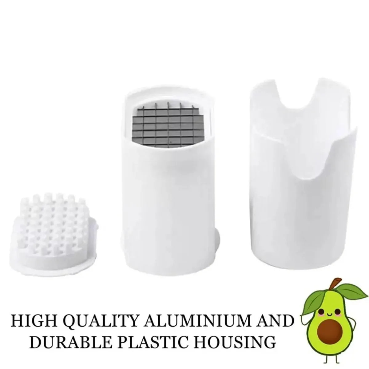 French Fry Cutter & Vegetable Shredder – Manual Dicing Tool for Potatoes and Vegetables