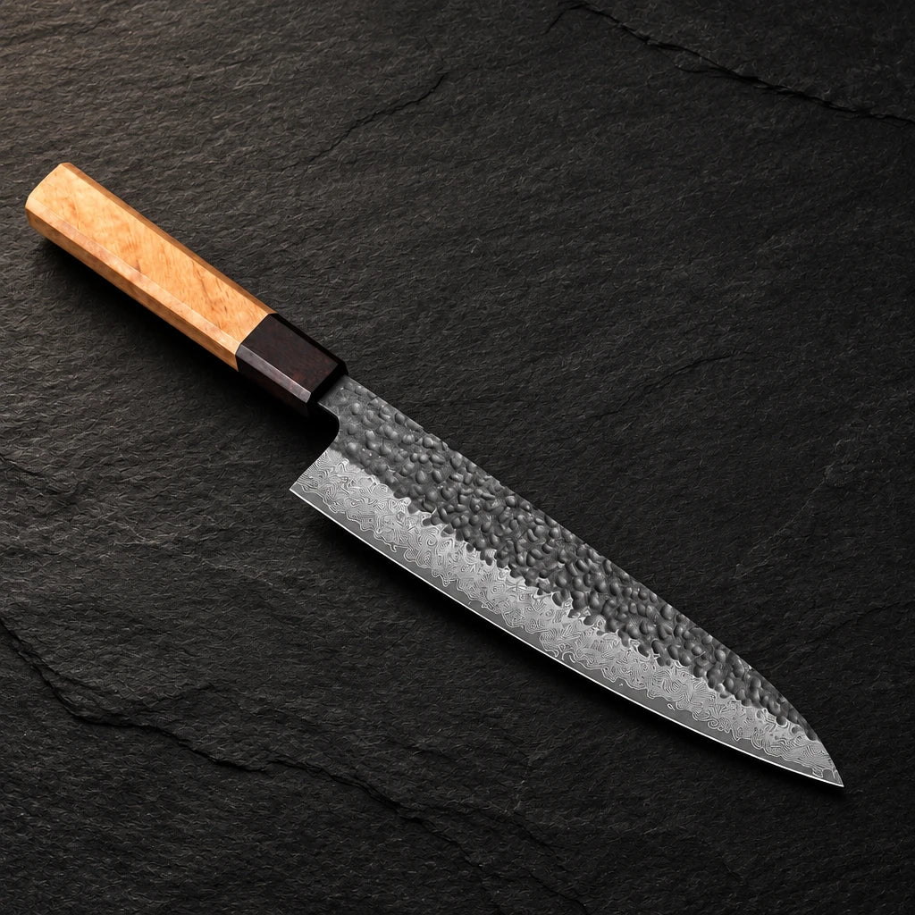 8.2-inch Damascus chef knife with 67-layer steel blade and olive wood handle – photo 4