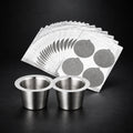 37 mm foil seal lids for reusable coffee capsules, 40 pack – photo 1
