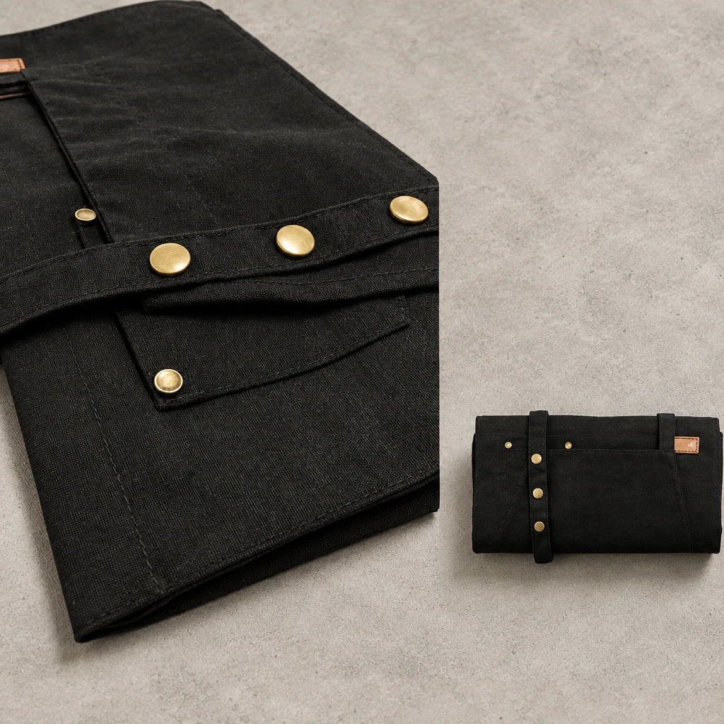 Polyester bib apron with pockets, adjustable – photo 4