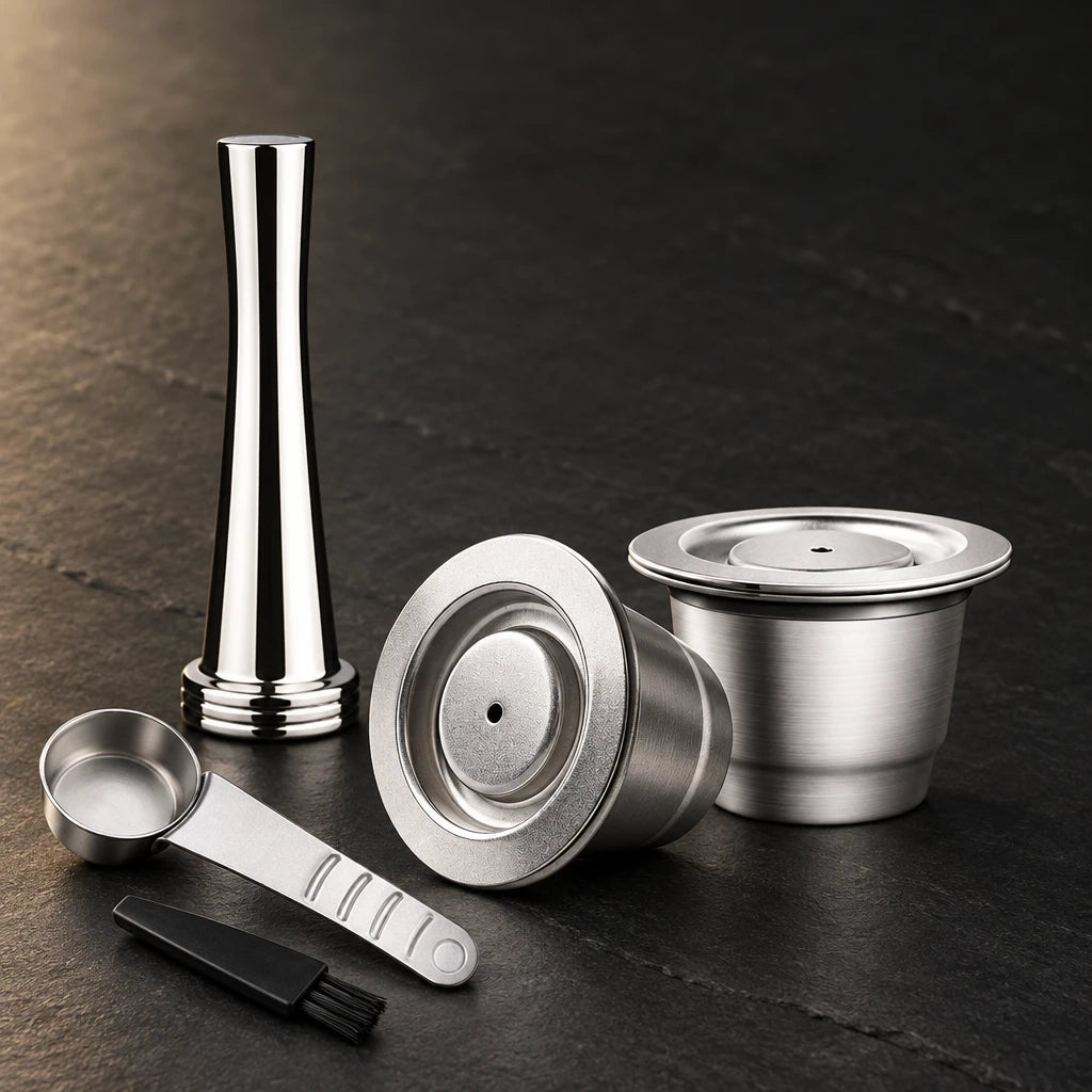 Reusable stainless steel coffee capsule for Nespresso Original – photo 6