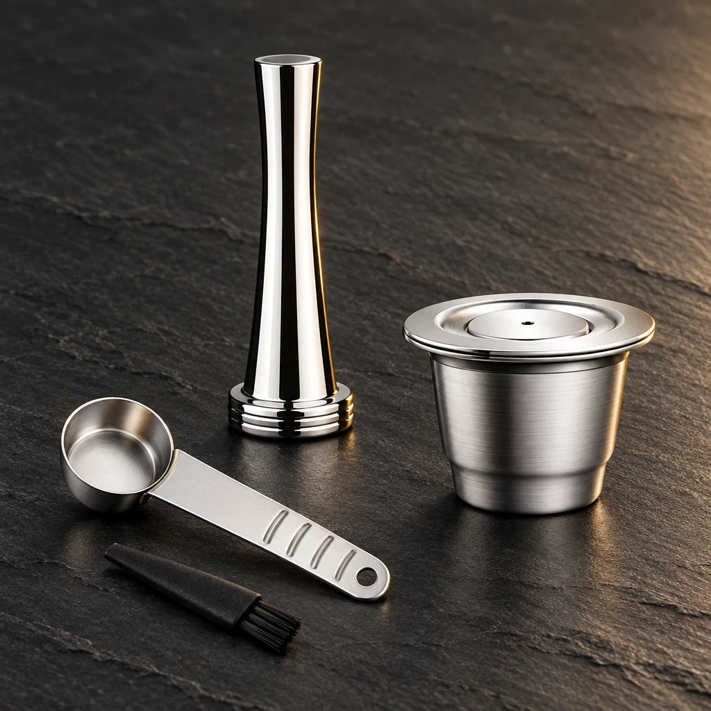 Reusable stainless steel coffee capsule for Nespresso Original – photo 7