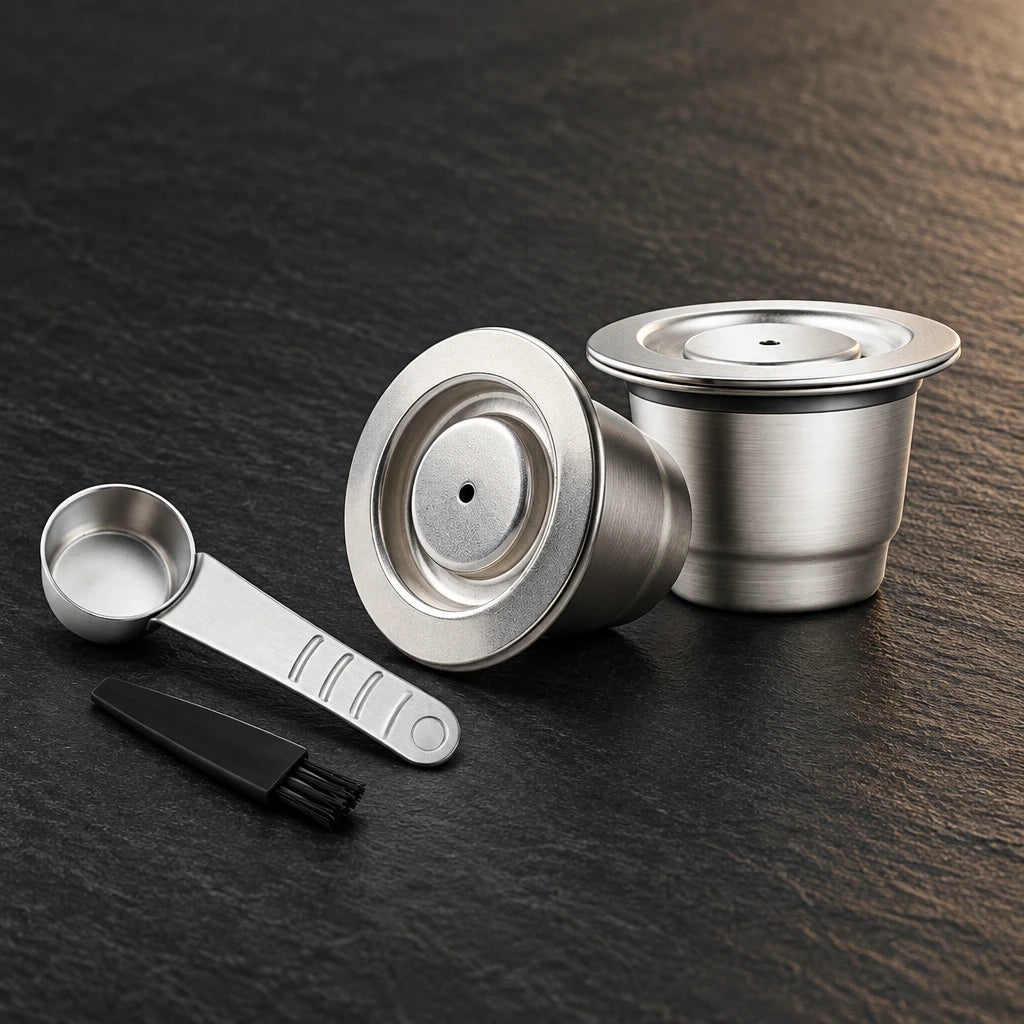 Reusable stainless steel coffee capsule for Nespresso Original – photo 8