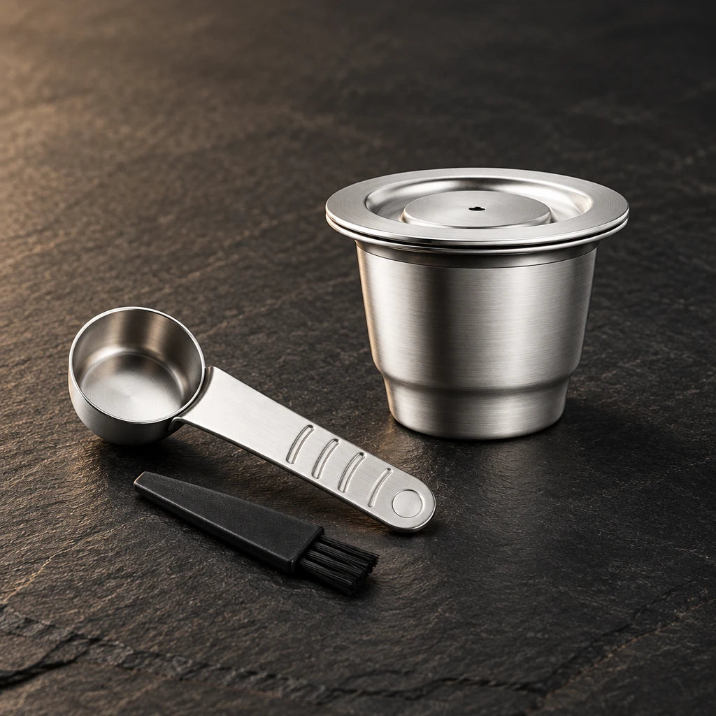 Reusable stainless steel coffee capsule for Nespresso Original – photo 9