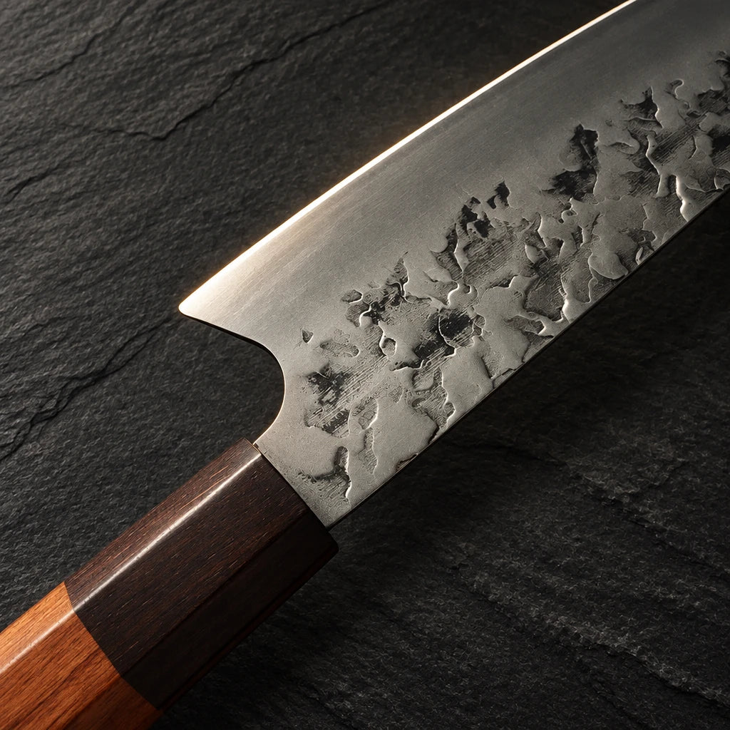 Stainless steel cleaver knife with 19.8 cm blade and wood handle – photo 2