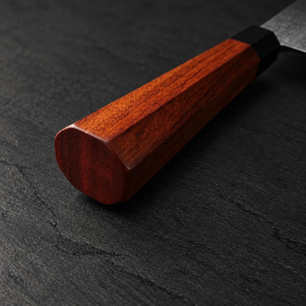 Stainless steel cleaver knife with 19.8 cm blade and wood handle – photo 3