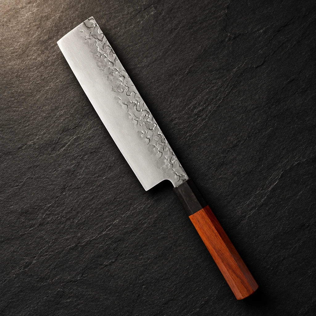Stainless steel cleaver knife with 19.8 cm blade and wood handle – photo 6